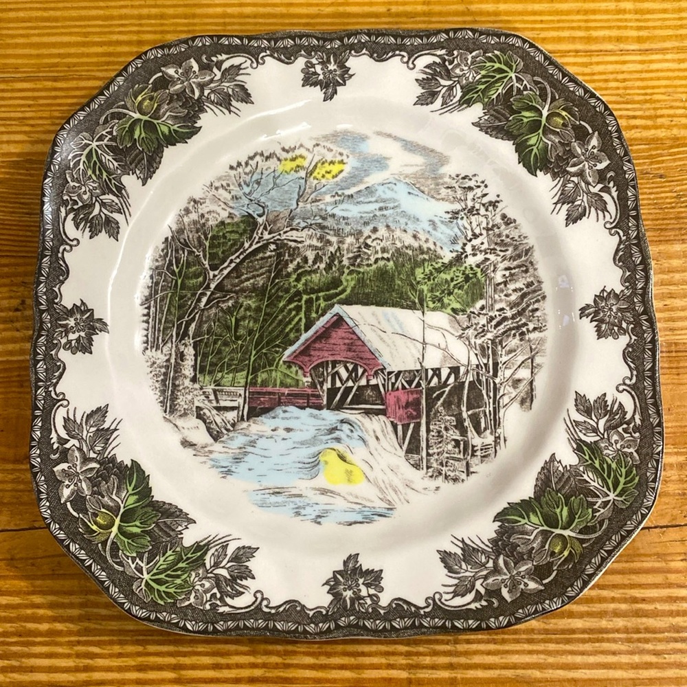 Johnson Brothers The Friendly Village square salad plate